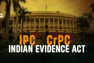 Three bills have recently been introduced to replace the Indian Penal Code, the Criminal Procedure Code, and the Indian Evidence Act.